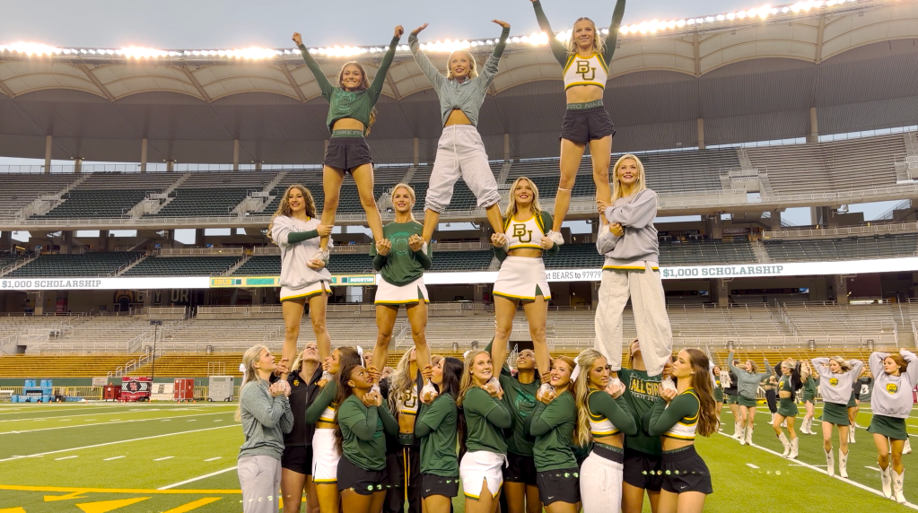 Baylor Cheer brings early morning energy to McLane Stadium every game&nbsp;day
