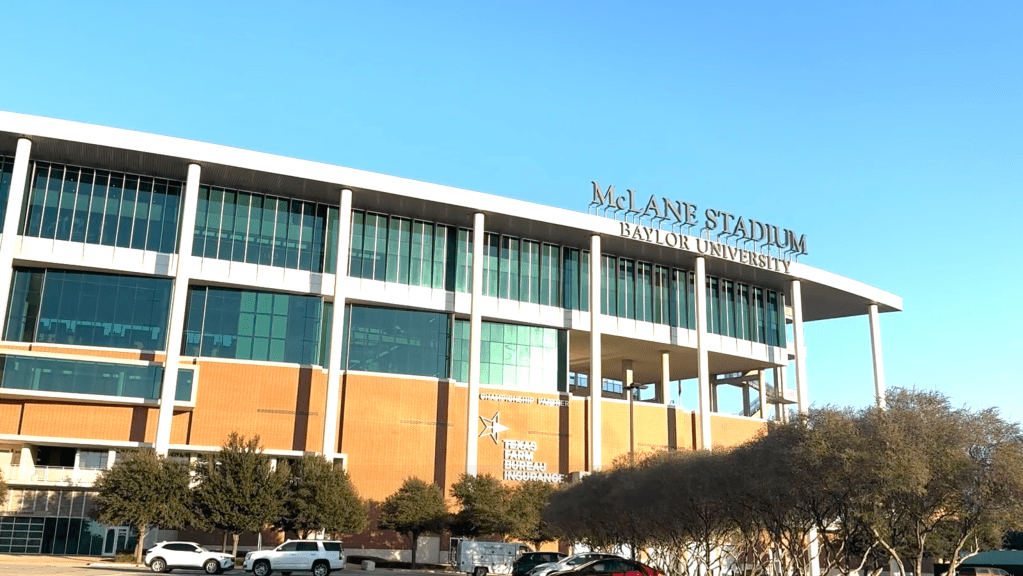 Photo of McLane Stadium exterior. (Photo by Jack Scordley)