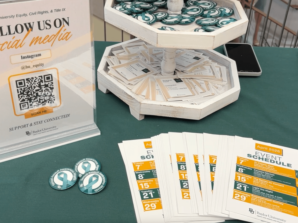Baylor marks Sexual Assault Awareness Month with series of campus&nbsp;events