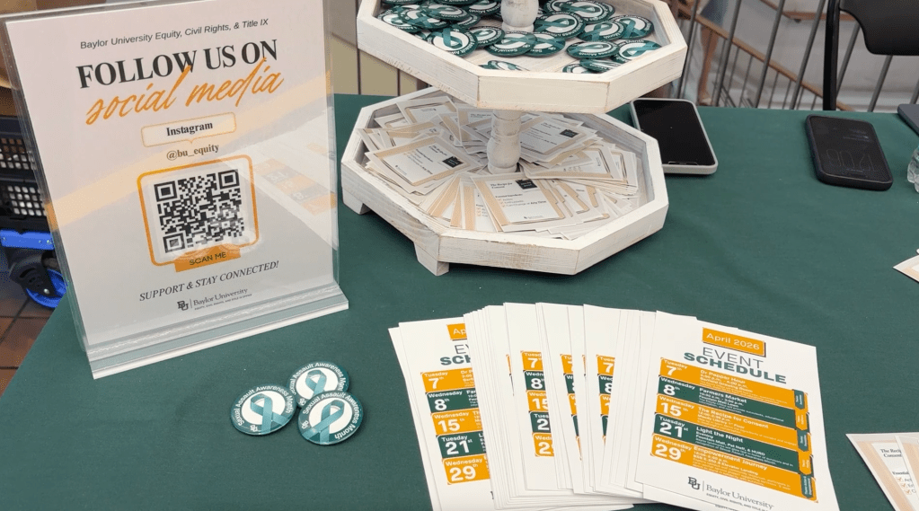 Baylor marks Sexual Assault Awareness Month with series of campus events (Photo by Tierra Varela)